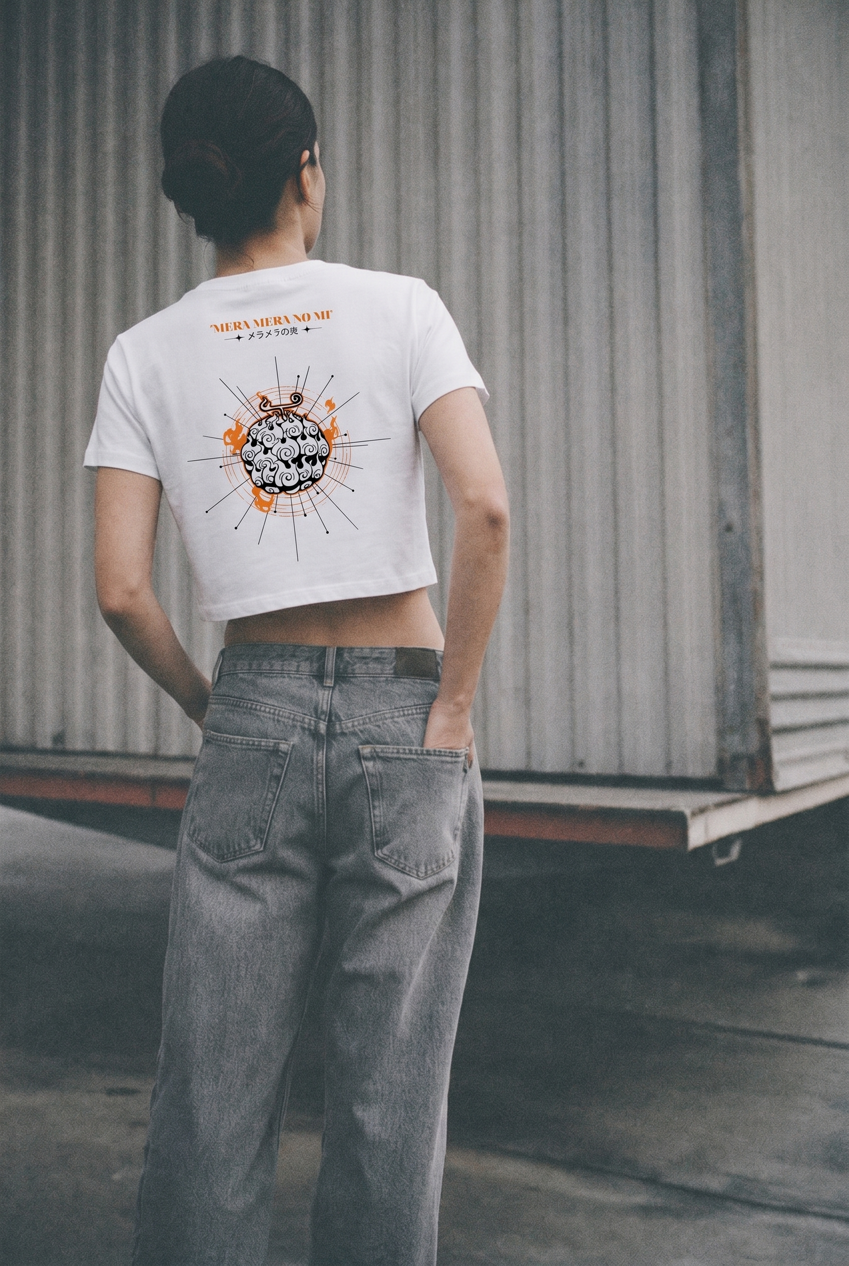 T-Shirt Crop 200 GSM - Mera Mera No Mi